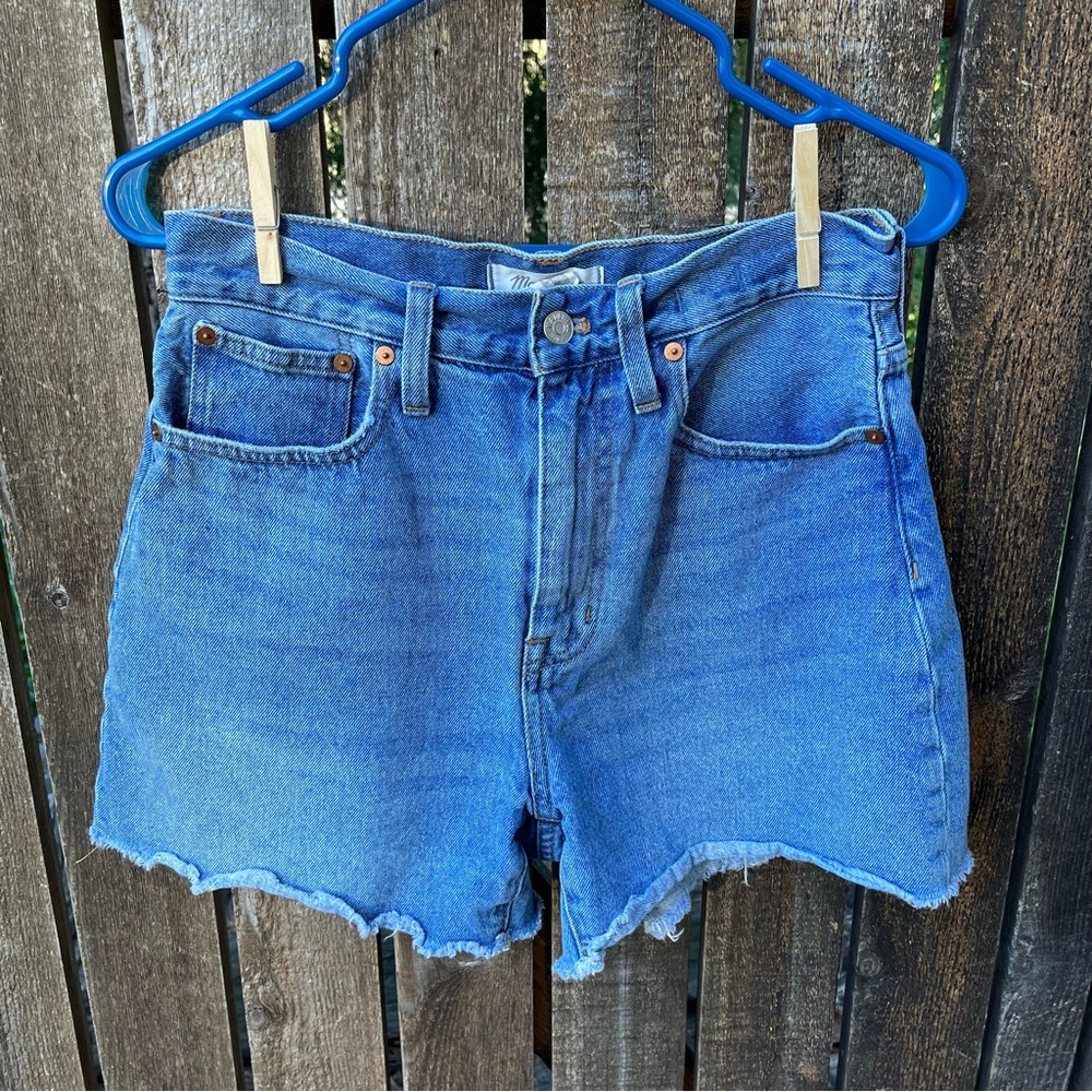 Madewell Momjean Short In Willis Wash Sz 26